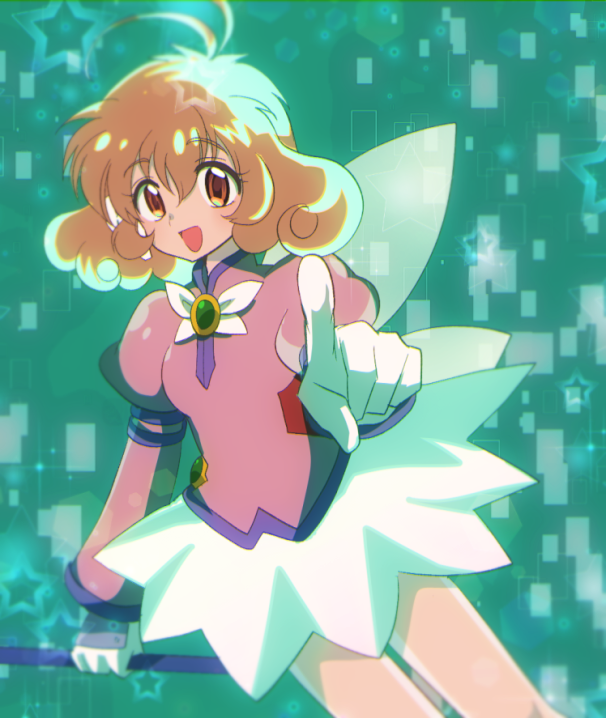 緑色ネットのユイちゃん