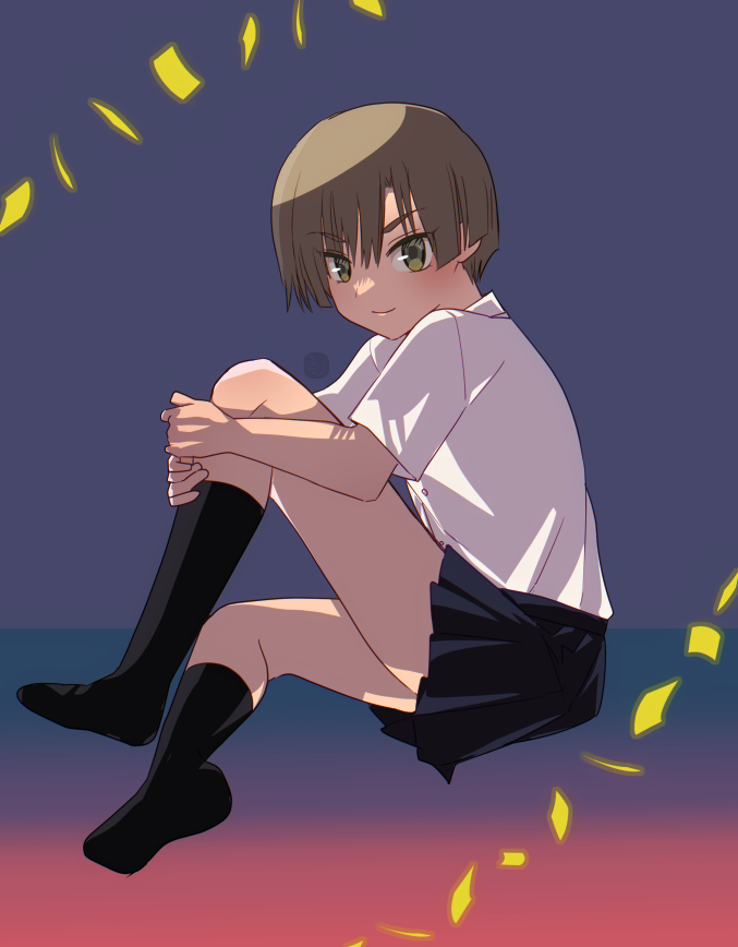 制服スカートの宮裡